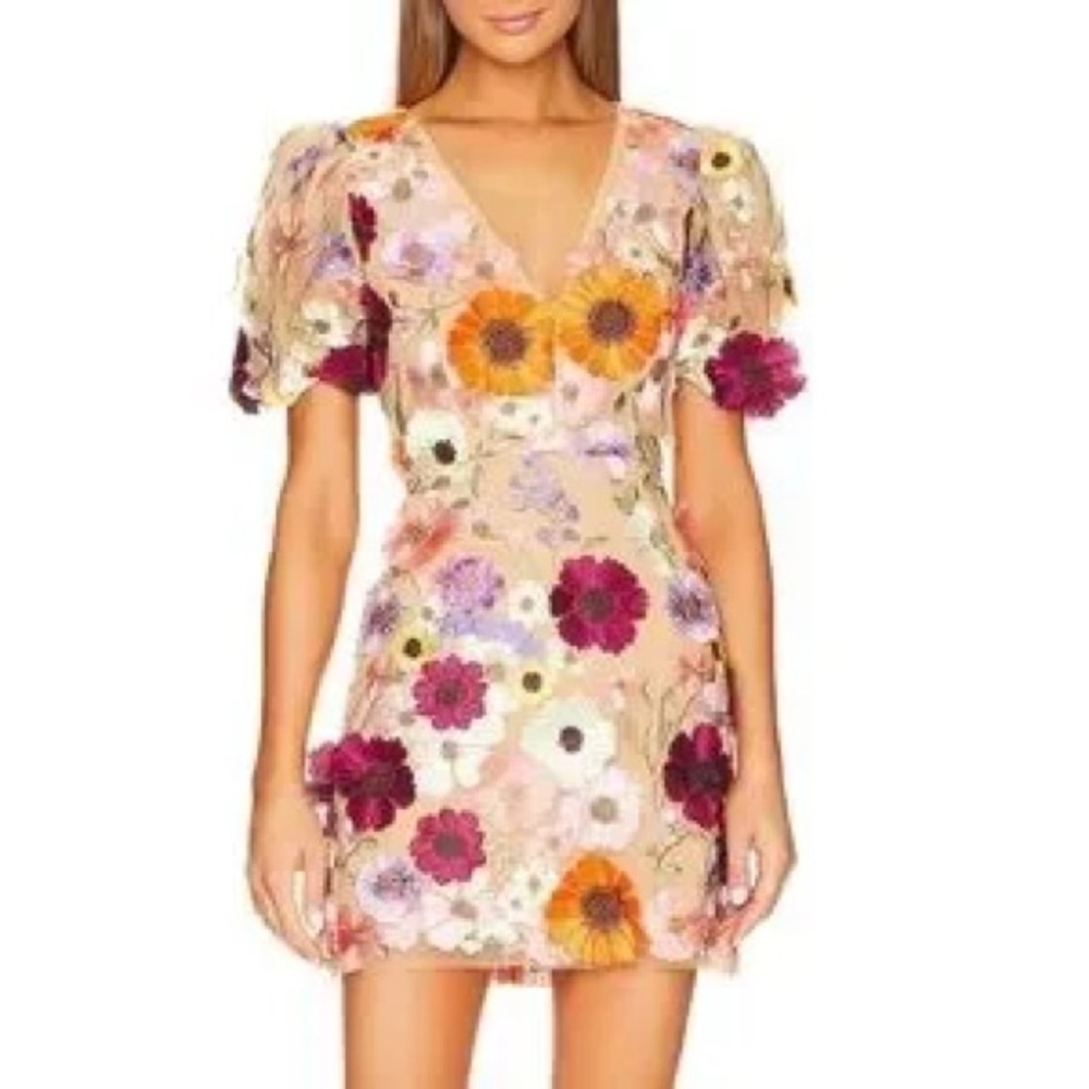 Elliatt Rosalind Floral Mini Dress Sz Med